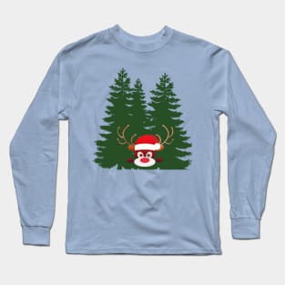 Christmas tree & deer Long Sleeve T-Shirt